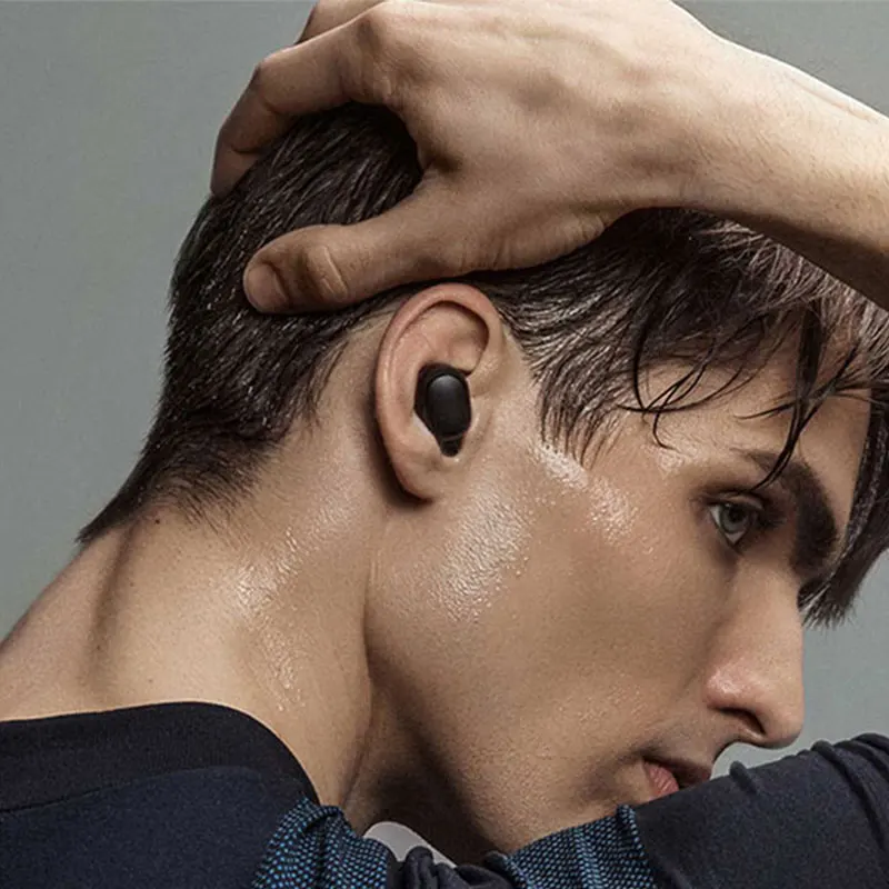 Xiaomi Redmi Airdots беспроводные Bluetooth наушники стерео TWS с микрофоном громкой связи AI управление Bluetooth 5,0 гарнитура бас Eeadphones