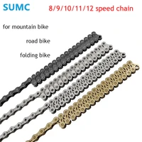 sumc mtb chain 8 9 10 11 12 speed folding road bike current 8v 9v 10v 11v 12v chaine vtt power link wax chain bicycle parts