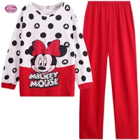 m 2xl plus size cotton pajamas pyjamas set sleepwear pijama minnie mouse pajamas suit female sleep two piece set cute loungewear