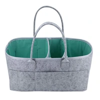baby diaper caddy organizer portable storage basket essential bag for nursery changing table and car waterproof liner is
