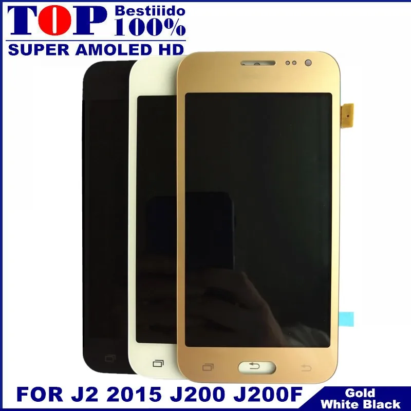 AMOLED lcd для samsung Galaxy J2 J200 J200F J200H J200Y ЖК дисплей кодирующий преобразователь