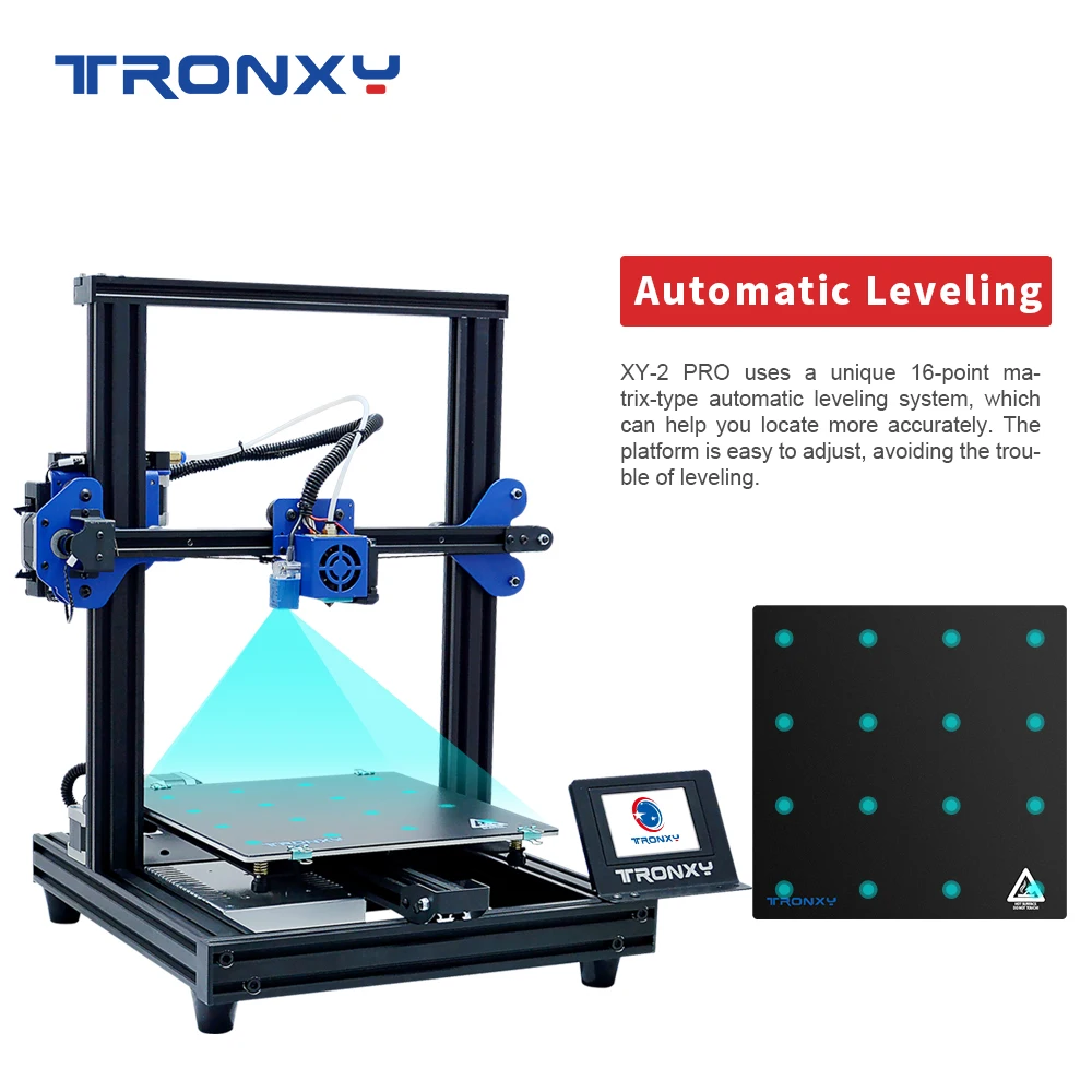 Новый модернизированный Tronxy XY 2 Pro быстрый монтаж 3D принтеры автоматическое