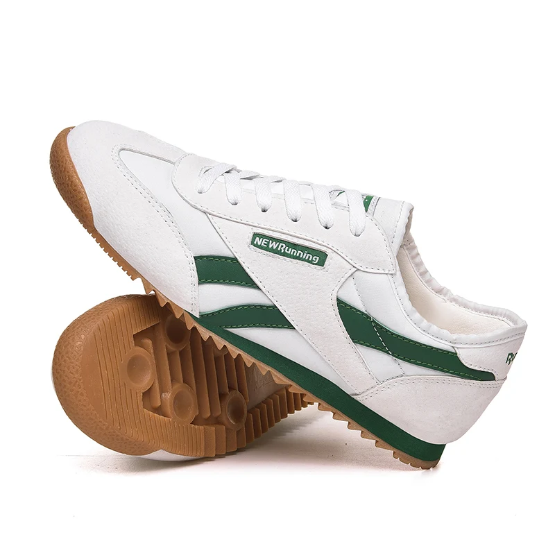 

New Running Shoes Men Outdoor Sport Trainers Breathable Retro Sneakers Light Nonslip Gneuine Leather Casual Shoes Athletic Shoes