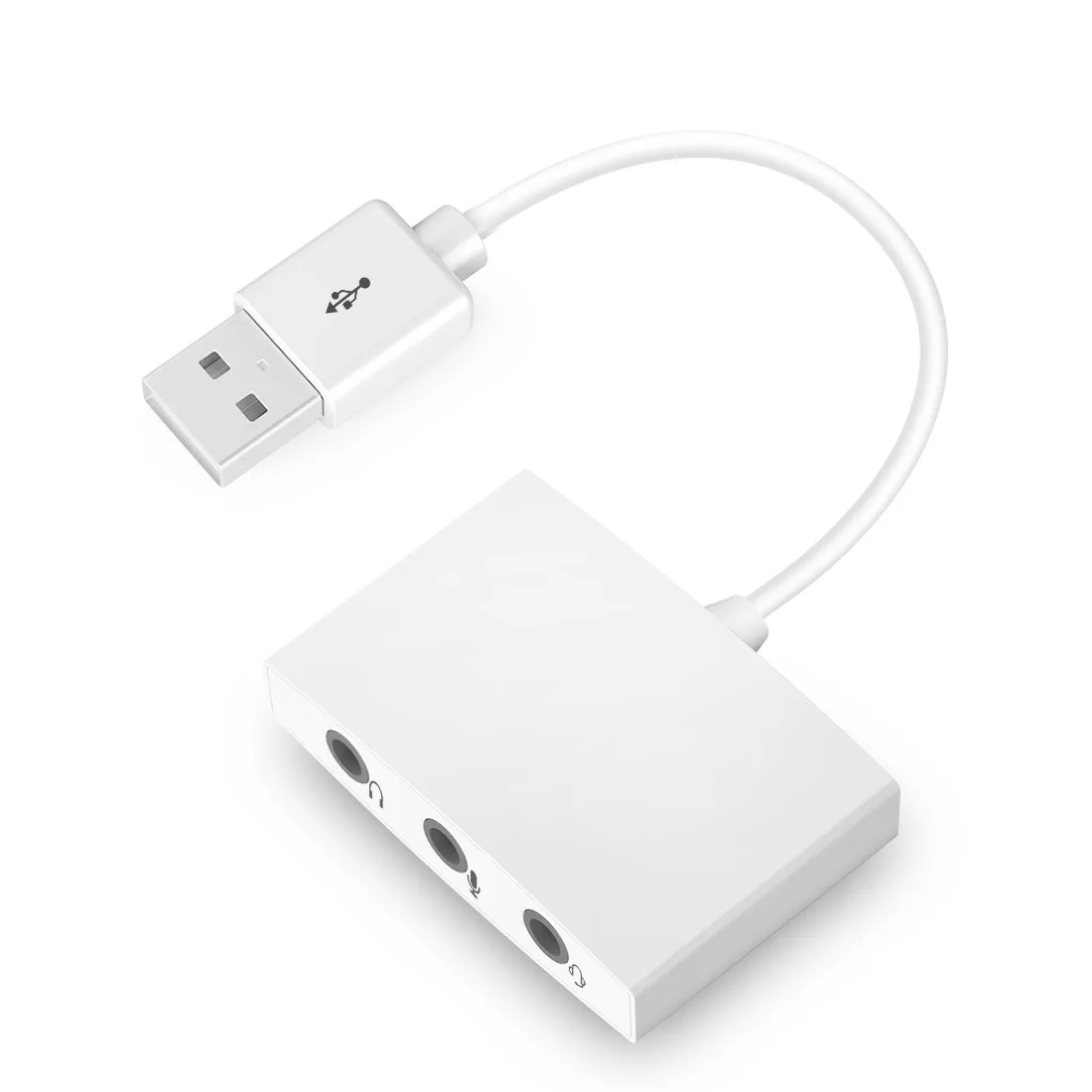 Внешняя звуковая карта USB 7 1 адаптер 3 5 мм в разъем HD стереогарнитура микрофонный