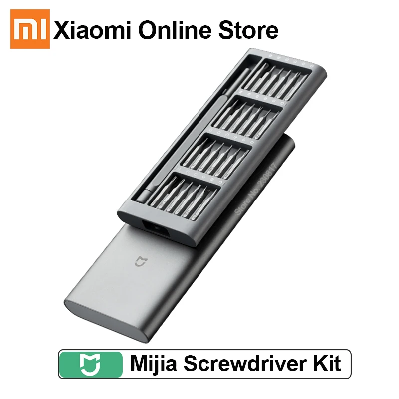 

Xiaomi Mijia Wiha Screwdriver Kit Daily Use 24 Precision Magnetic Bits Mi Screw Driver smart Home Set AL Box