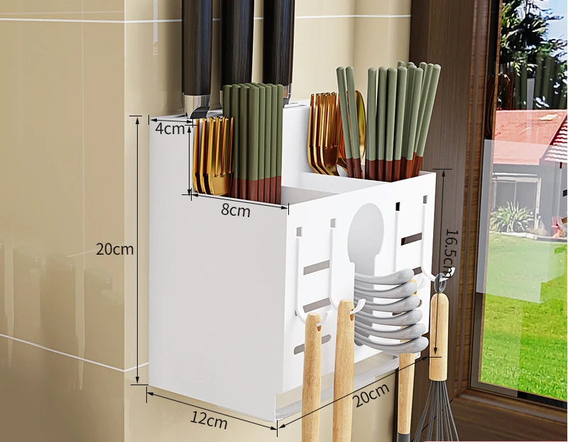 

Stainless Steel 2 in 1 Kitchen Sink Stand Storage Rack for Knives Holder Cutlery Organizer Drainer Spoons Forks Container Tools