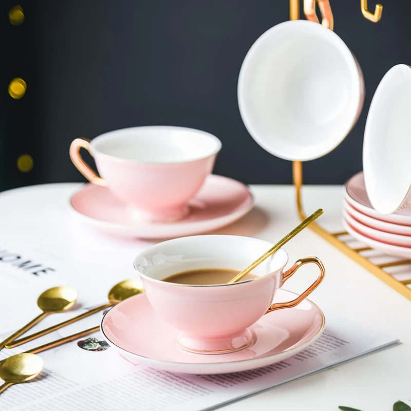 Новая керамическая кофейная чашка в европейском ретро стиле красивый дизайн