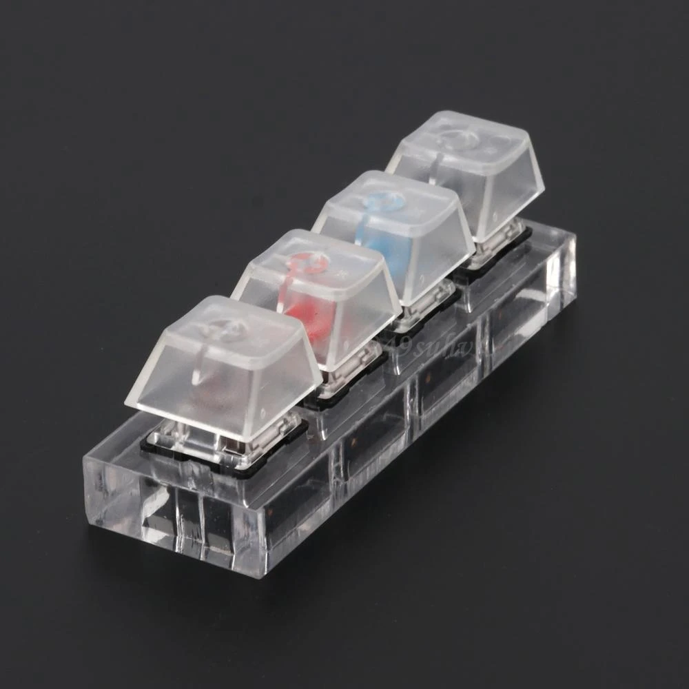 Gateron MX Switch Acrylic Mechanical Keyboards Switch 4 Translucent Clear Sampler Tester Kit Toys Stress Relief Gifts