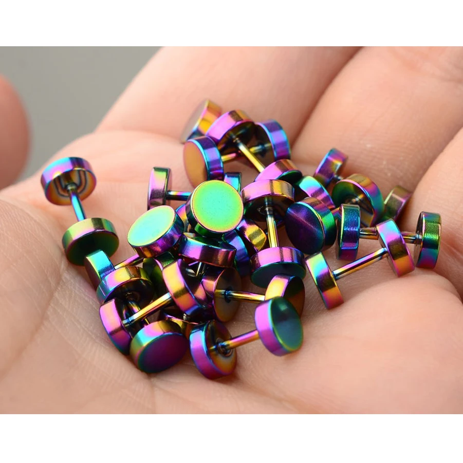 10 шт. Нержавеющая сталь Поддельные жук Вилки калибр Ювелирное Украшение для тела