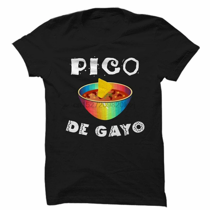 Футболка Pico De Gayo забавная футболка для геев с надписью Pride Gift высокого качества| |