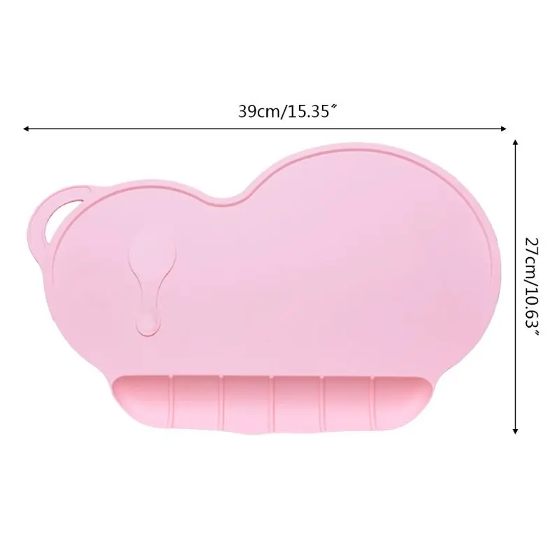 

Baby Silicon Plate Sucker Slip-resistant One Piece Silicone Placemat Table Mat