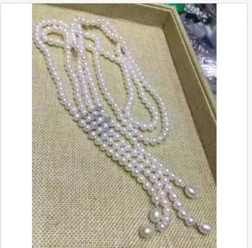 Prezzo Collana Di Perle Bianche Rotonde D'acqua Dolce Di Nuovo Design