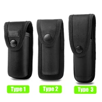 tactical molle flashlight holster led flashlight pouch duty belt torch carry case multitool for outdoor work hunting camping