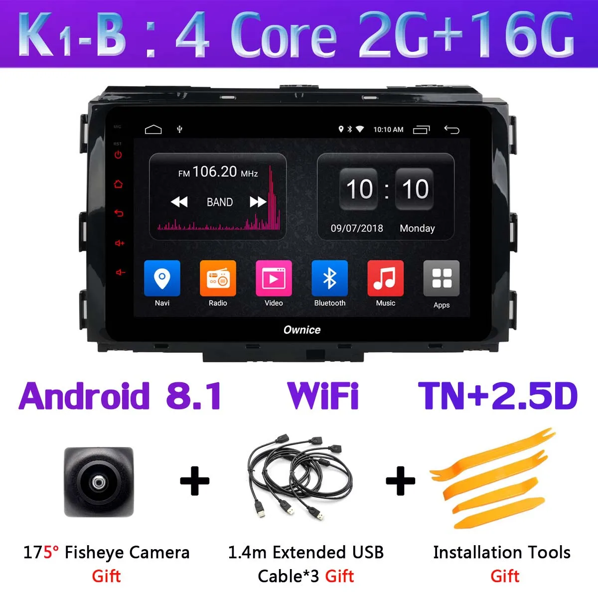 K1-B 360°4×AHD панорамная камера Android 9,0 4G SIM 8 ядер 4 Гб+ 64 Гб SPDIF DSP CarPlay Автомобильный плеер для Kia Carnival- gps радио - Цвет: K1-B