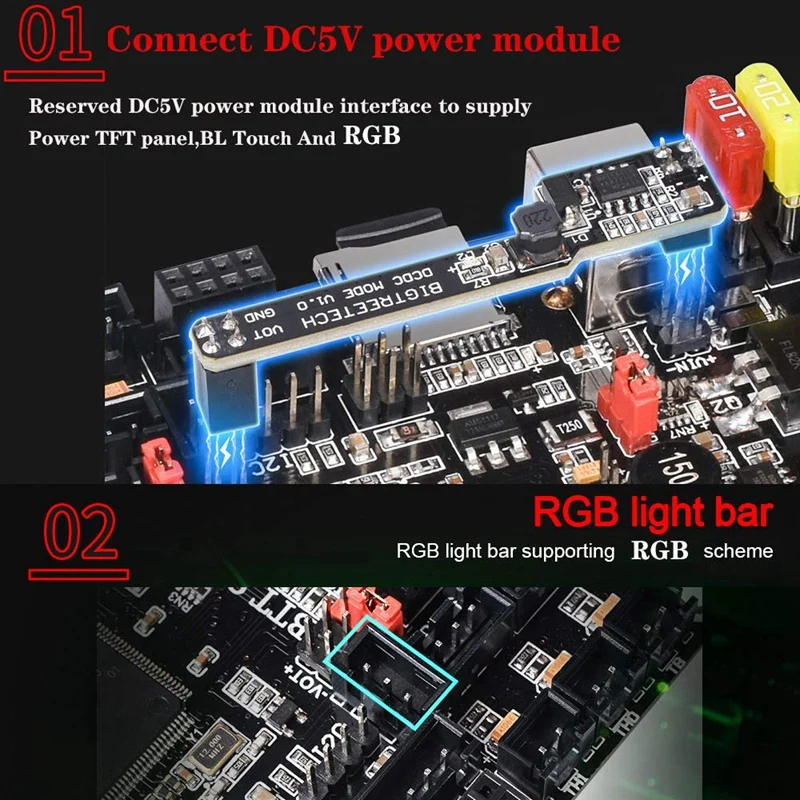 

BIGTREETECH SKR V1.4 32Bit Controller Panel Board for 3D Printer Support 8825/TMC2208/Tmc2130/12864LCD/TFT24 (with 5Pcs TMC2208)
