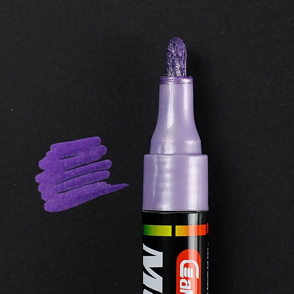 Purple 1 шт. на масляной основе Краски металлические маркеры Шарпи 3,0 мм цвета: золотистый, серебристый Керамика стекло ROCK фарфоровая кружка дерево Ткань Холст Краски Инж - Цвет: Purple