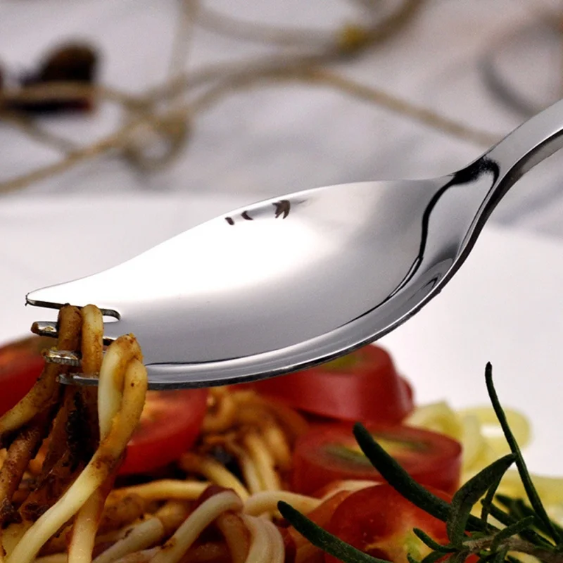 Зеркальная ложка для салата из нержавеющей стали прочная маленькая креативная
