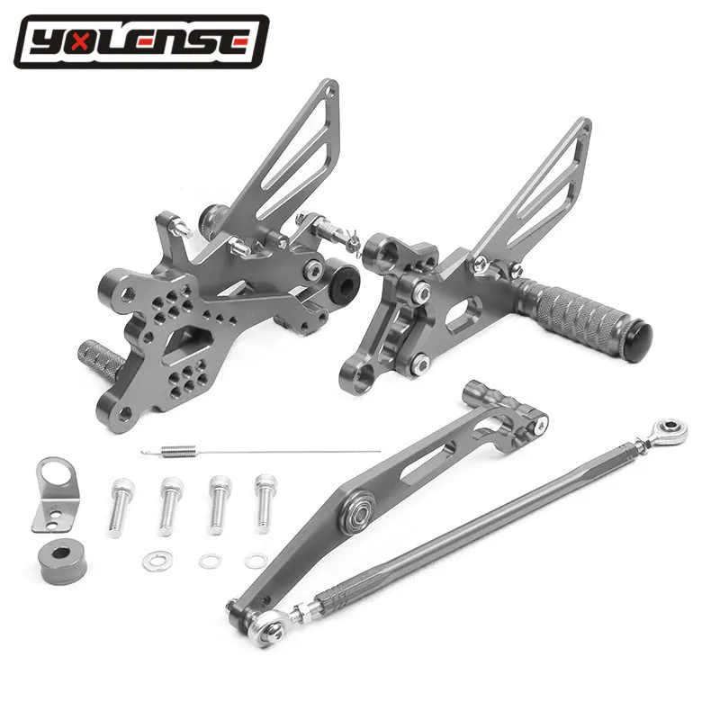 Для YAMAHA YZF R6 YZFR6 2006 2016 2015 2014 2013 2012 2011 2010 2009 Мотоцикл CNC подножка задние комплекты