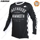 Новая зимняя теплая флисовая одежда Fasthouse с длинным рукавом для езды на велосипеде, горнолыжного спорта, горного велосипеда, футболка DH MTB