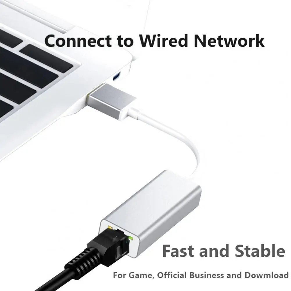 

Легкий удобный кабель Ethernet-преобразователь с Type-C на 2500 Мбит/с LAN, прочный интернет-адаптер, безопасный для ноутбука