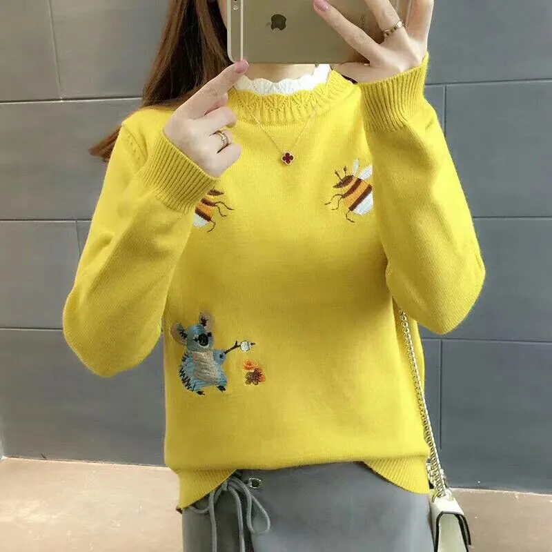 New Fashion 2020 Autumn Winter Women Cashmere Sweater Female Long Sleeve O Neck Sweaters Thick Loose Warm Knitted Pullovers Tops | Женская