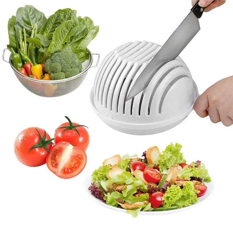 Салатные тарелки Quick Chop салатник кухонный салат инструмент Салат чаша для резки