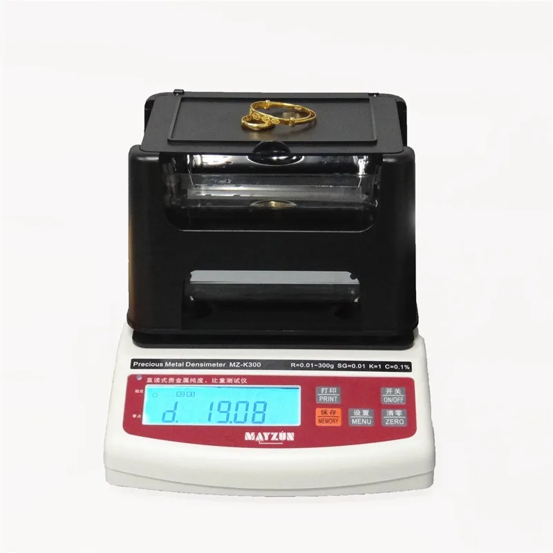 

Gold and silver density specific gravity analyzer