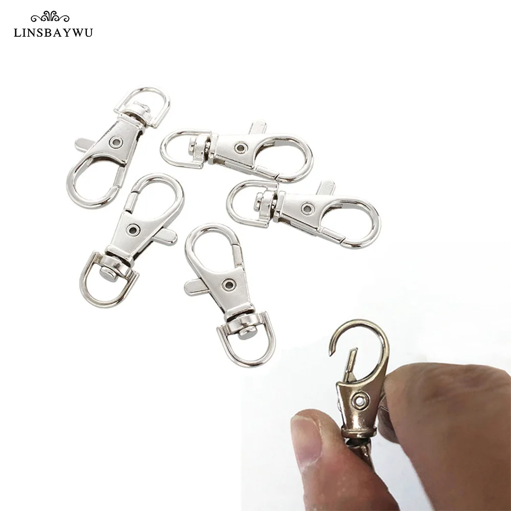 Прочный металлический карабин 5 шт./компл. стильный пружинный брелок для ключей с