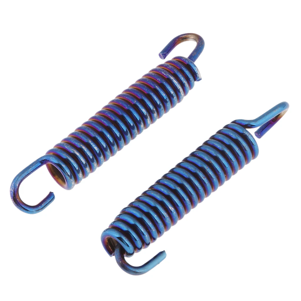 2x Пружинные Крючки из нержавеющей стали для мотоцикла глушитель выхлопной трубы