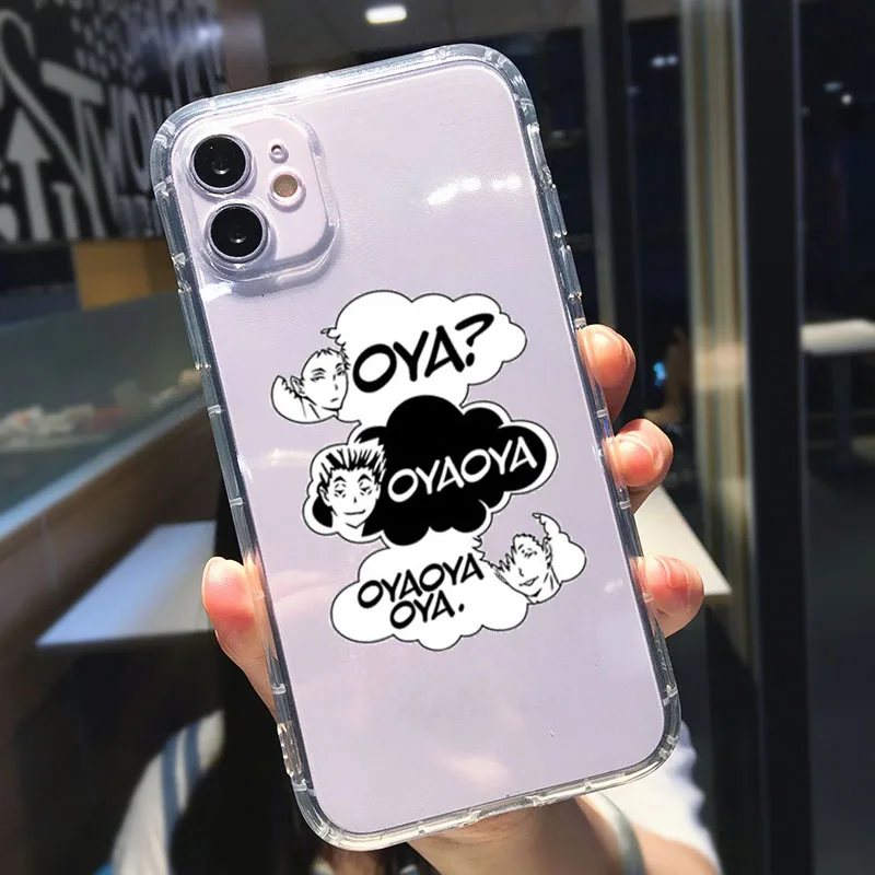 GYKZ симпатичный японский Аниме Haikyuu Прозрачный чехол для телефона iPhone 13 11 Pro 12 XR X XS