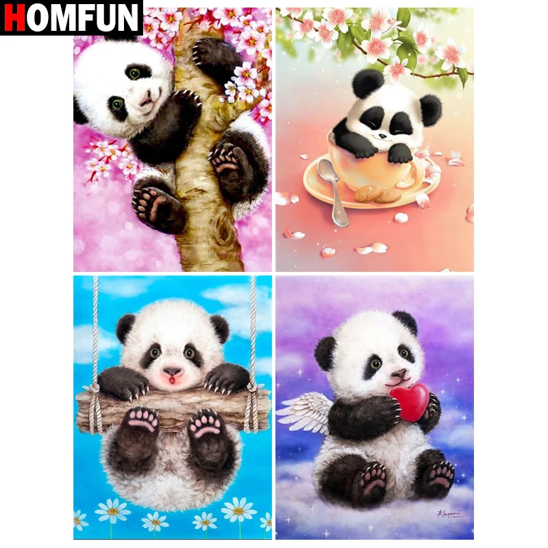 Алмазная живопись HOMFUN картина сделай сам из квадратных/круглых страз животное