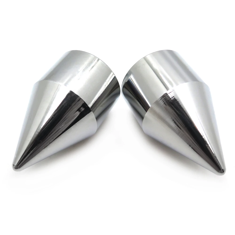 Cone Left Right Handle Bar Ends for Suzuki GSXR1000 01-05 /GSXR750 96-06 Chrome Aftermarket Free Shipping Motorcycle Parts |