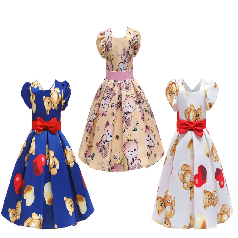 Новогоднее зимнее платье для маленьких девочек Брендовая детская одежда на