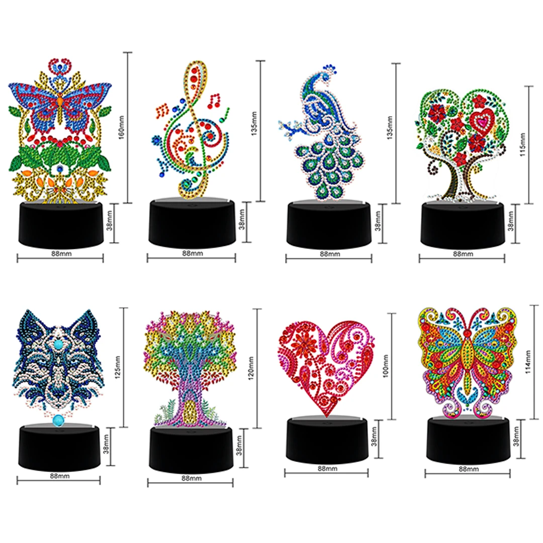 Набор для алмазной вышивки бабочка 7 цветов | Дом и сад