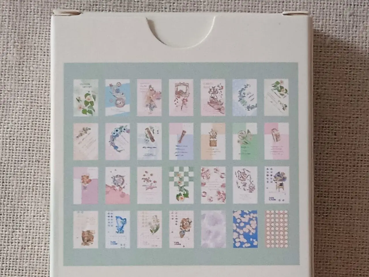 

52mmx80mm flower letter paper lomo card(1pack=28pieces)