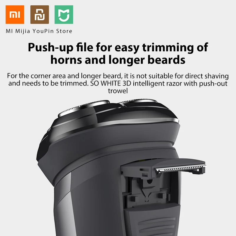 Xiaomi mijia SO WHITE 3D интеллектуальное управление бритва Влажная и сухая двойное