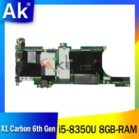 for lenovo thinkpad x1 carbon laptop motherboard cpui5 8350u ram 8gb nm b481 fru01yr218 01yr214 01yr234 01yr230 100 test