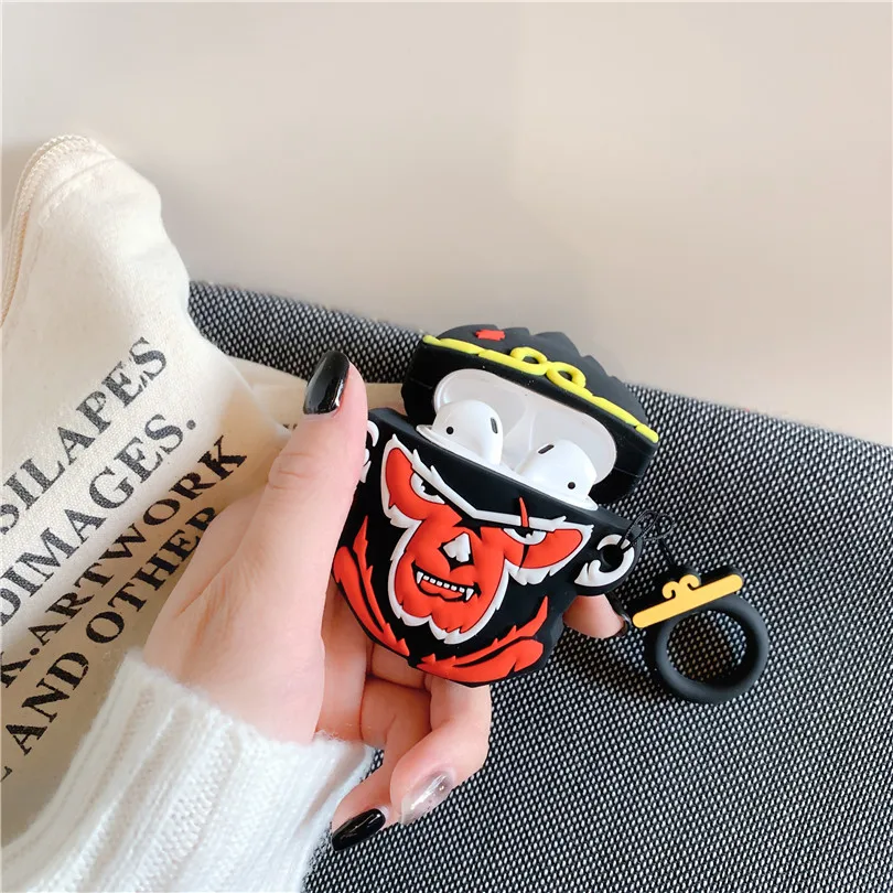 Милый силиконовый чехол для наушников с 3D рисунком Wukong для Apple New AirPods 1/2, беспроводная bluetooth-гарнитура
