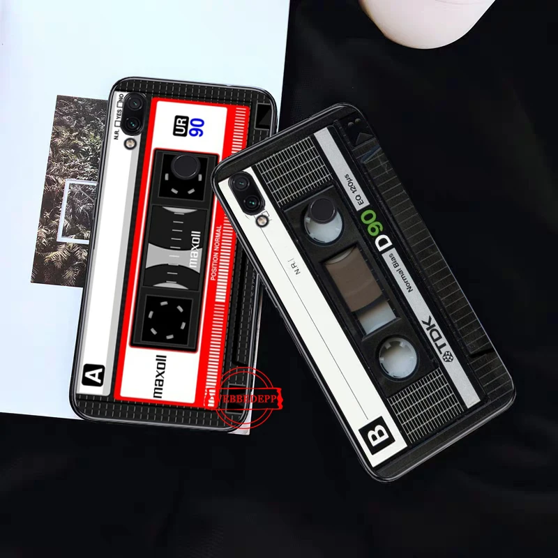 

retro classic cassette Design Silicone Case for Xiaomi Redmi Note 4X 5 6 7 Pro 5A Prime