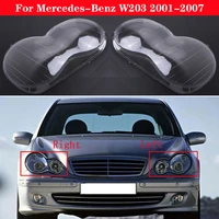 car front headlight cover for mercedes benz c class w203 2001 2007 headlamp lampshade lampcover head lamp light glass shell lens