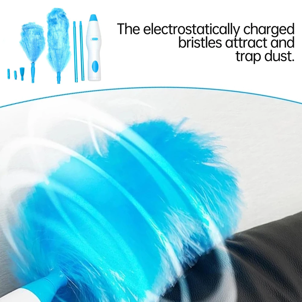 Электрическая вращающаяся щетка для пыли портативная перезаряжаемая 360 градусов