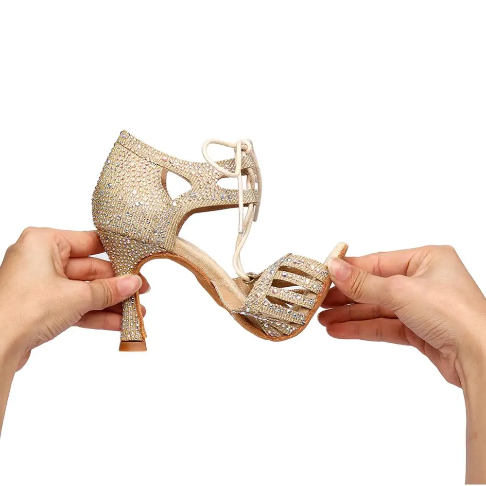 Танцевальная обувь для латинских танцев Новинка Женская танцевальная девушек