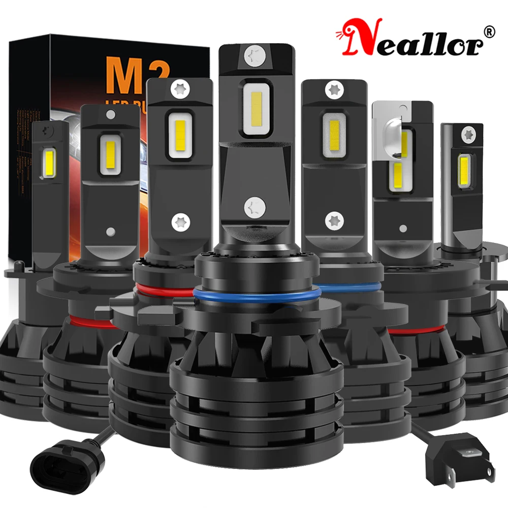 

2 шт., Автомобильные светодиодные лампы H7 H4 H11 h8 h9 9006 9005 90 Вт 6000 лм