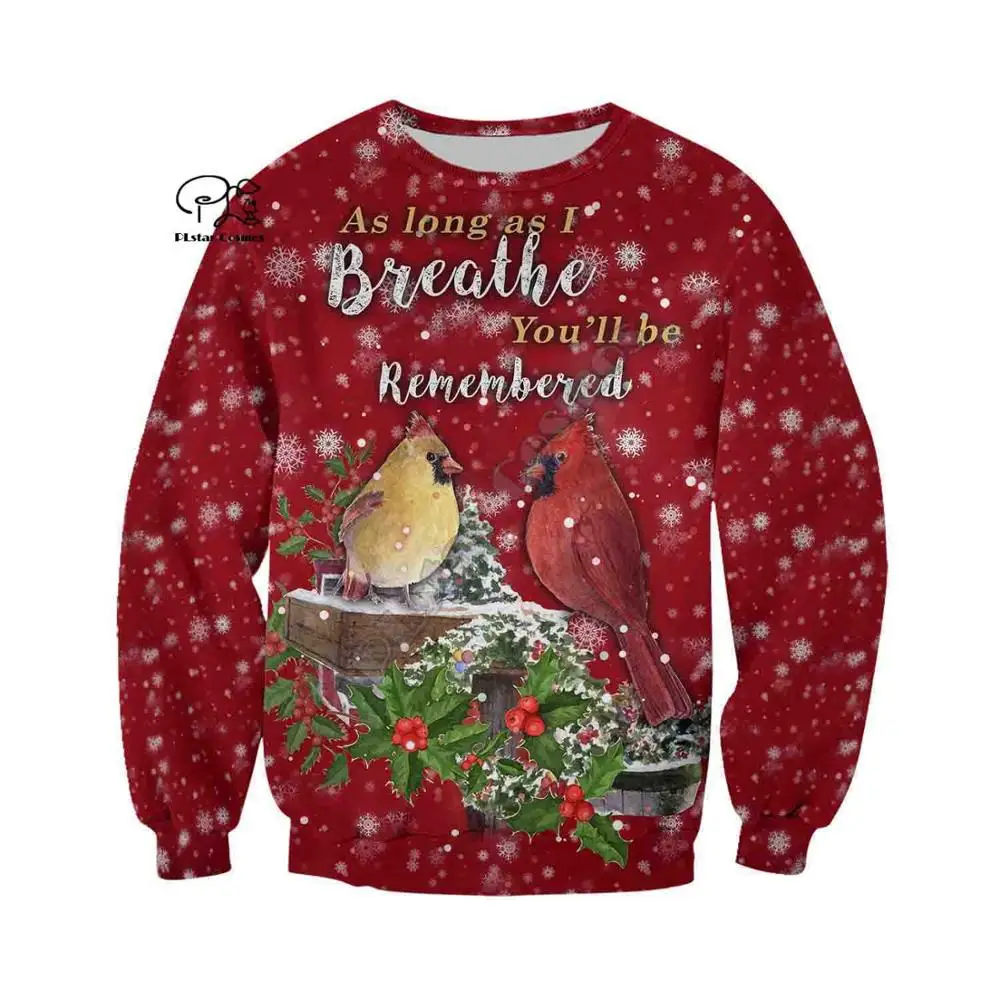 

PLstar Cosmos 3D Printed Merry Christmas Santa Claus Pigeon Harajuku Streetwear Men Women Funny Zipper Hoodies/Sweatshirt