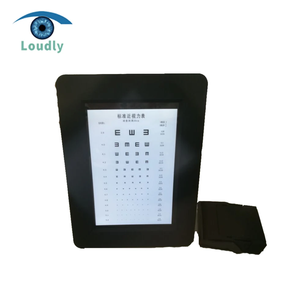 Громкий бренд лучшее качество оптический инструмент возле диаграмма остроты
