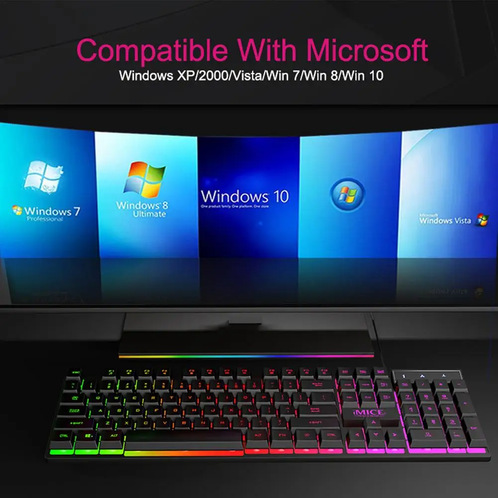 

tmddotda Mechanical keyboard wired gaming keyboard RGB hybrid backlight 104-key gaming laptop anti-ghosting blue red switch