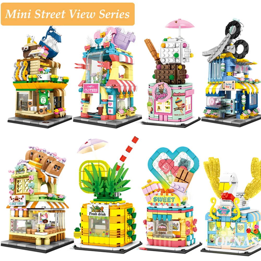 Мпц мини Вид из окна Мороженица Кофе магазин хлебобулочные Модель Строительные