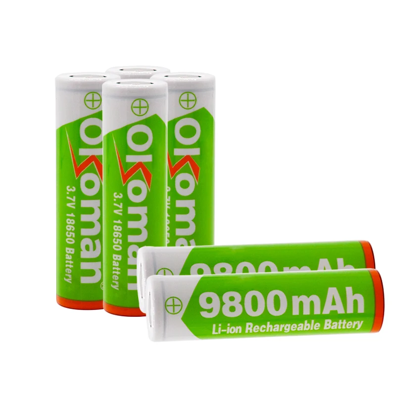 100% Новый оригинальный 3 7 В 9800 мАч 18650 литиевая аккумуляторная батарея для