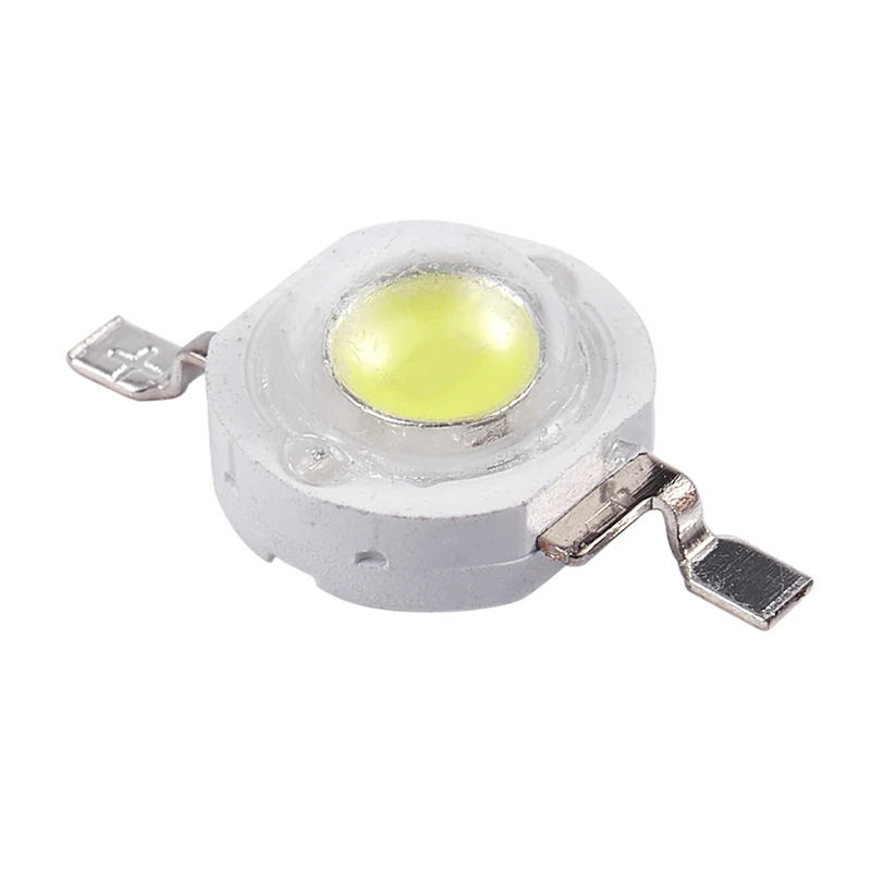20 Pcs High Power 2 Pin 3W White LED Bead Emitters 170-190Lm 6000K | Освещение