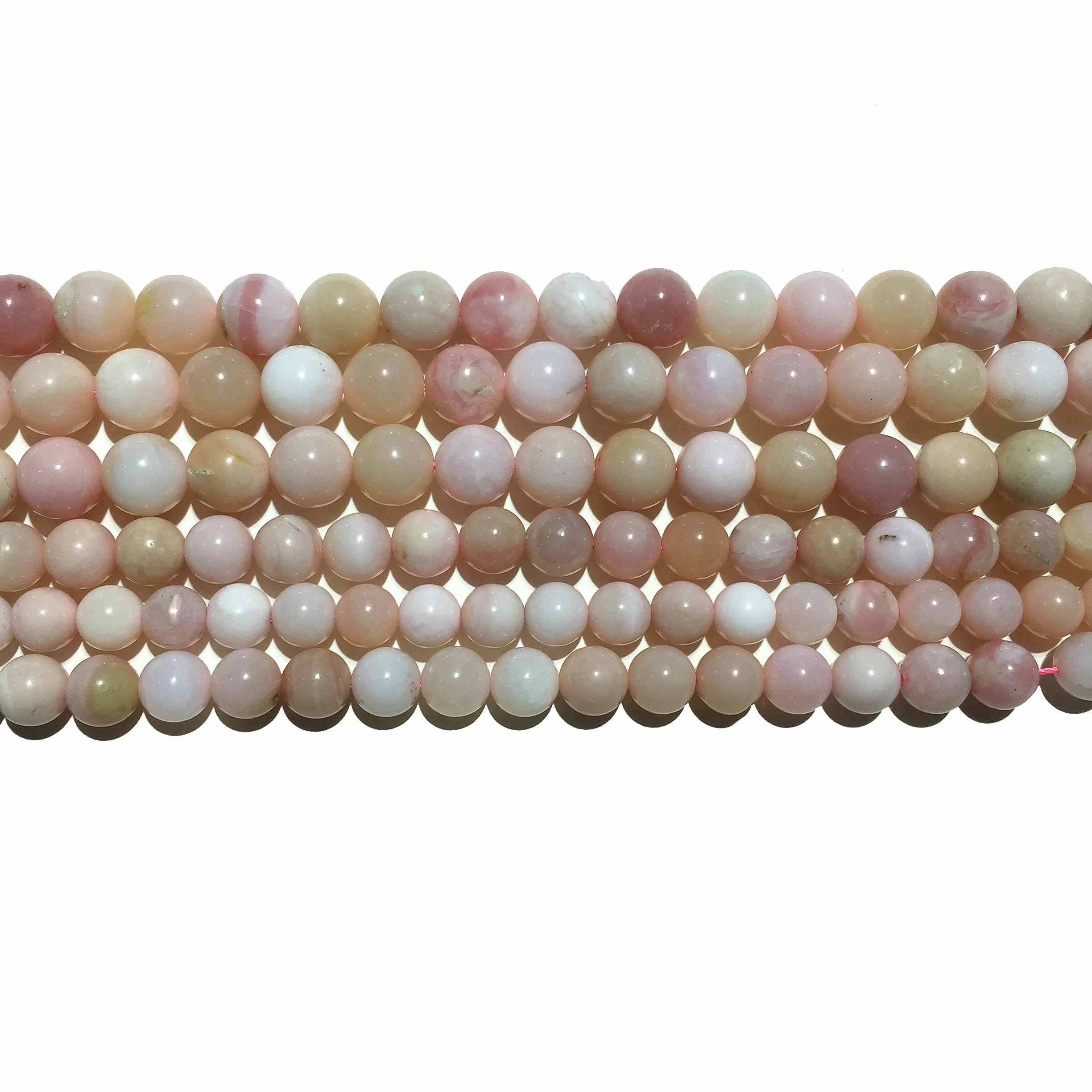 Цена по прейскуранту завода натуральный розовый опал круглые бусины целебная